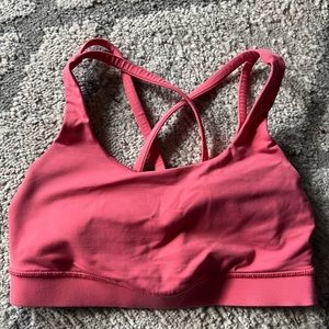lulu pink sports bra